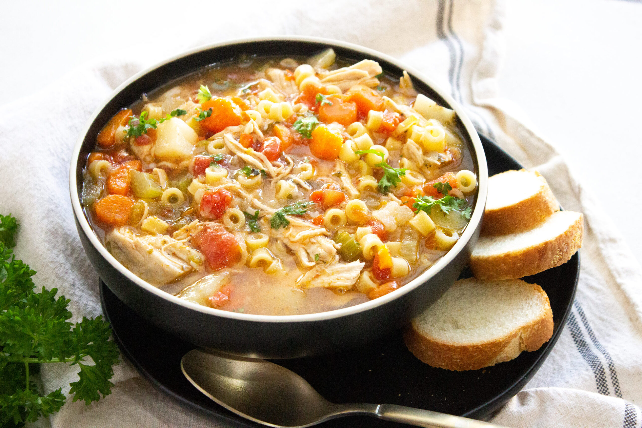 Carrabba's Spicy Sicilian Chicken Soup (Aka: Mama Mandola's Chicken Soup)