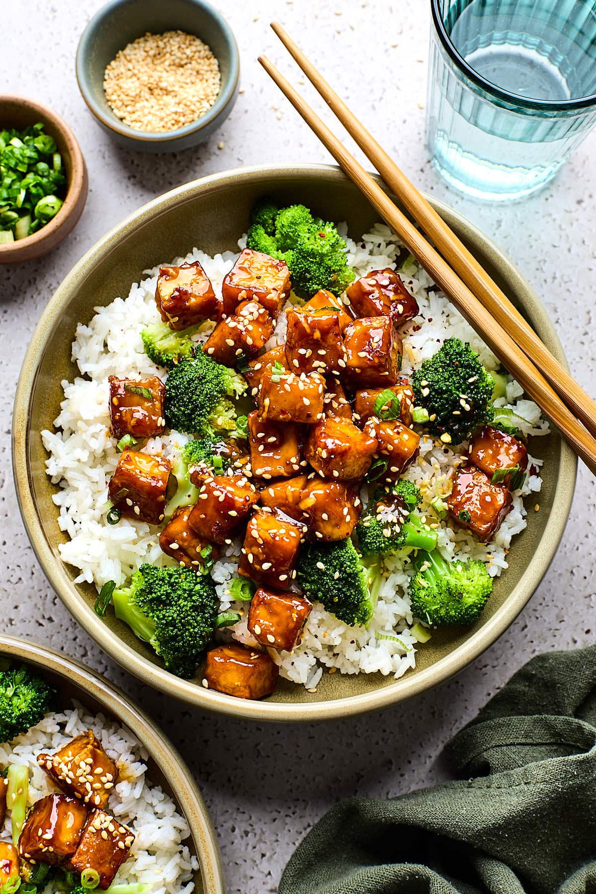 Crispy Teriyaki Tofu