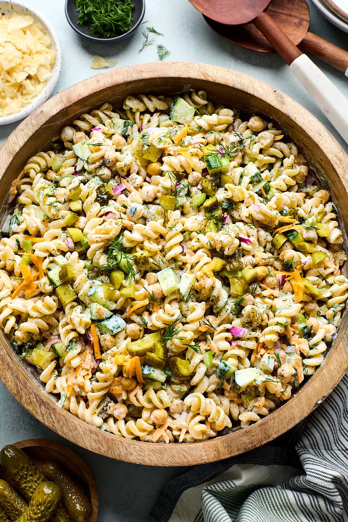 Dill Pickle Pasta Salad