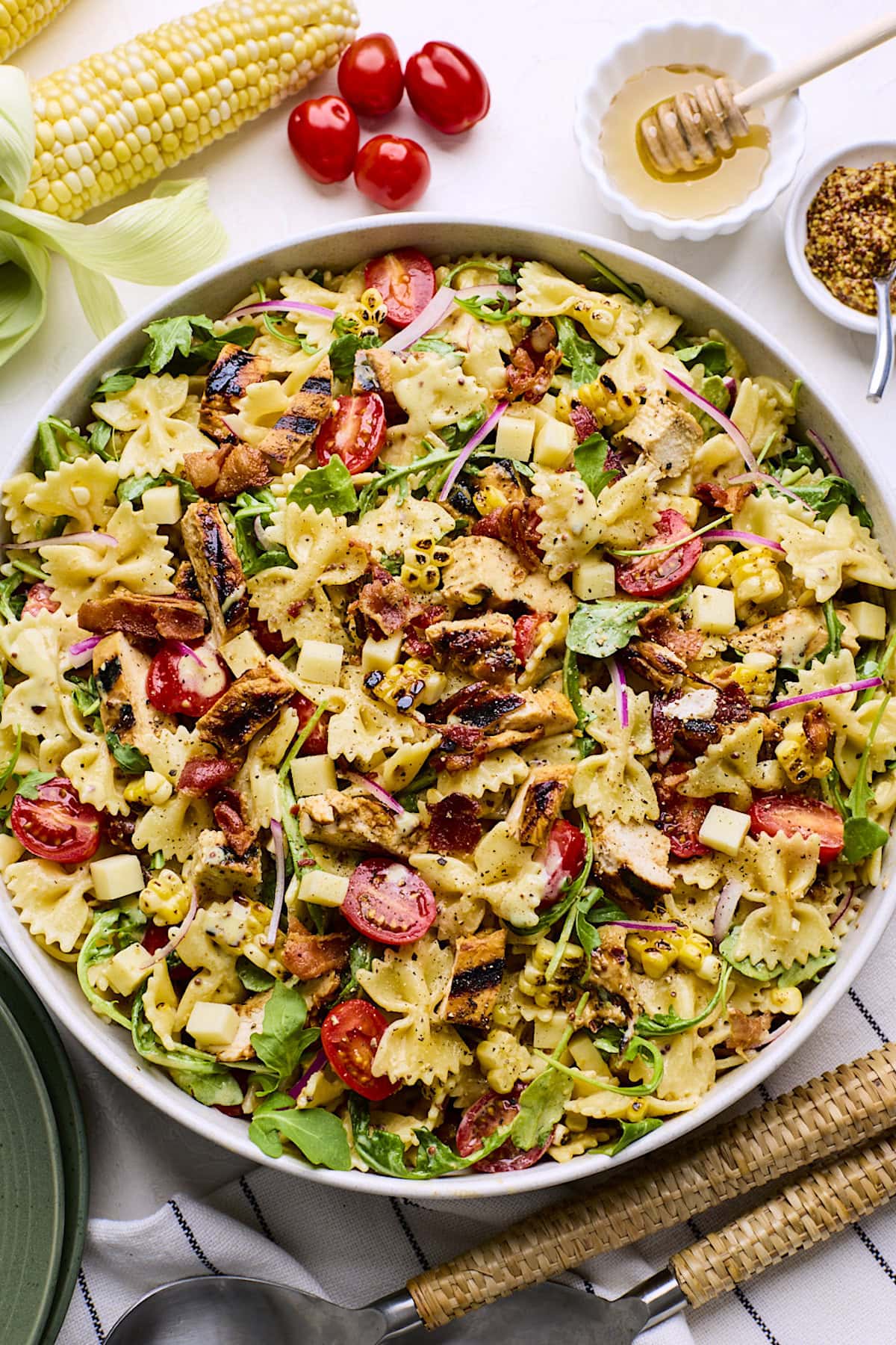 Honey Mustard Chicken Pasta Salad